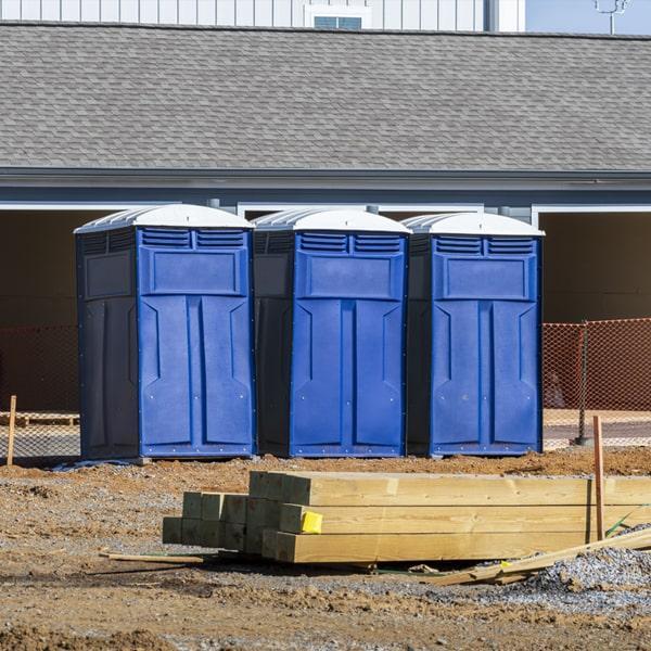 Heavy-duty construction site porta potty in Albuquerque, New Mexico